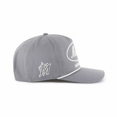 Miami Marlins Foundational Hitch Adjustable Hat - Gray | 47 brand