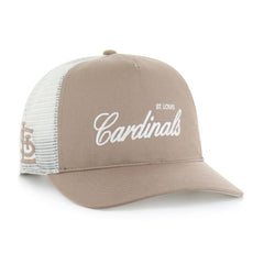 St. Louis Cardinals Foundational Mesh Hitch Adjustable Hat - Brown | 47 brand