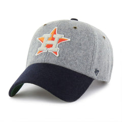 Houston Astros Golden Age Wool Clean Up Adjustable Hat - Gray/Navy | 47 brand