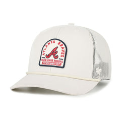 Atlanta Braves Gravestone Adjustable Trucker Hat - Cream | 47 brand
