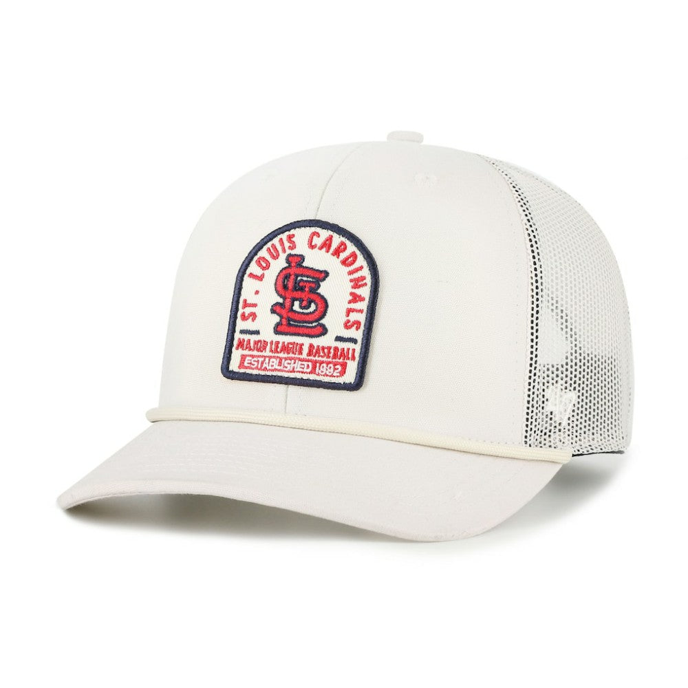 St. Louis Cardinals Gravestone Adjustable Trucker Hat - Cream | 47 brand