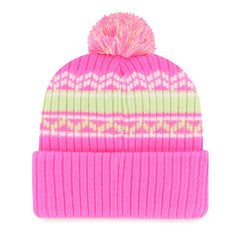 Boston Red Sox Youth Polar Vortex Cuffed Knit Hat with Pom - Pink | 47 brand