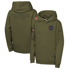 NFL Buffalo Bills Youth 2025 Salute to Service Club Fleece Hoodie