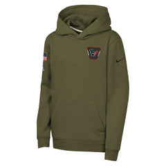 NFL Houston Texans Youth 2025 Salute to Service Club Fleece Hoodie