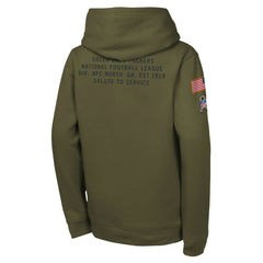NFL Green Bay Packers Youth 2025 Salute to Service Club Fleece Hoodie