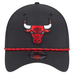 Chicago Bulls Featherweight Poly Rope Flex 39Thirty Hat - Black | New Era sale