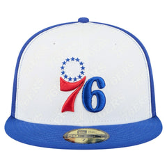 Philadelphia 76ers Repeat 59Fifty Fitted Hat - White/Royal | New Era discount