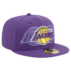 Los Angeles Lakers Tri-Hit 59Fifty Fitted Hat - Purple | New Era shop