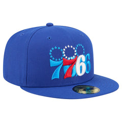 Philadelphia 76ers Tri-Hit 59Fifty Fitted Hat - Royal | New Era sale