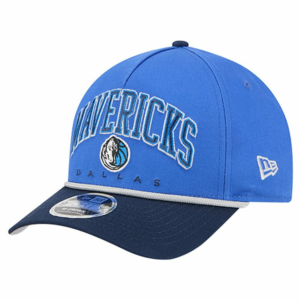 Dallas Mavericks Bold Arch COOLERA 9FORTY A-Frame M-Crown Adjustable Hat sale - Blue | New Era discount