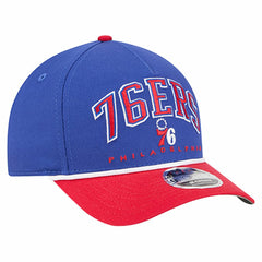 Philadelphia 76ers Bold Arch COOLERA 9FORTY A-Frame M-Crown Adjustable Hat - Royal | New Era cheap