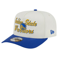 Golden State Warriors Chainstitch 9FIFTY A-Frame Snapback Hat sale - Cream/Royal | New Era shop
