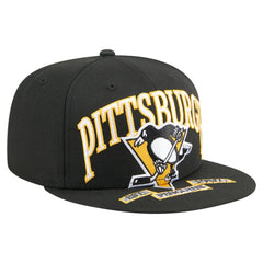 Pittsburgh Penguins New Era Oversized Vintage Arch 59Fifty Fitted Hat