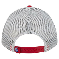 New York Rangers New Era Hockey Sock 9FORTY A-Frame M-Crown Adjustable Trucker Hat
