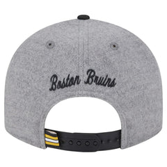 Boston Bruins New Era Wool Pin Low Profile 9FIFTY Snapback Hat