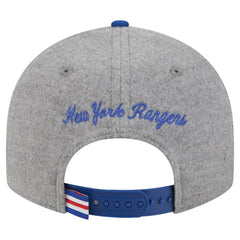 New York Rangers New Era Wool Pin Low Profile 9FIFTY Snapback Hat