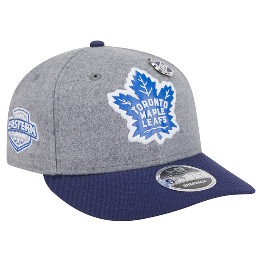 Toronto Maple Leafs New Era Wool Pin Low Profile 9FIFTY Snapback Hat