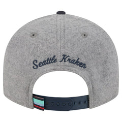 Seattle Kraken New Era Wool Pin Low Profile 9FIFTY Snapback Hat