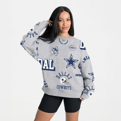 NFL Dallas Cowboys Gameday Couture Women's Always On Repeat Fleece Sweatshirt