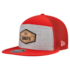 NFL Kansas City Chiefs Cork Split Panel 9FIFTY Trucker Snapback Hat
