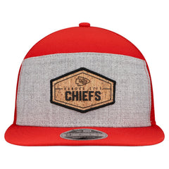 NFL Kansas City Chiefs Cork Split Panel 9FIFTY Trucker Snapback Hat