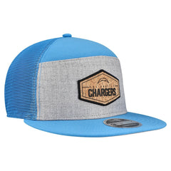 NFL Los Angeles Chargers Cork Split Panel 9FIFTY Trucker Snapback Hat