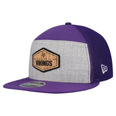 NFL Minnesota Vikings Cork Split Panel 9FIFTY Trucker Snapback Hat