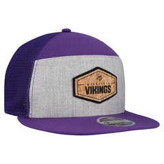 NFL Minnesota Vikings Cork Split Panel 9FIFTY Trucker Snapback Hat