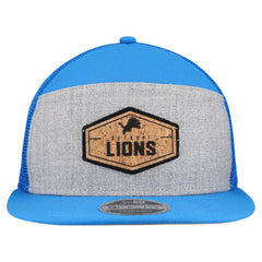 NFL Detroit Lions Cork Split Panel 9FIFTY Trucker Snapback Hat