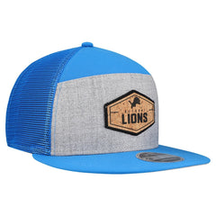 NFL Detroit Lions Cork Split Panel 9FIFTY Trucker Snapback Hat