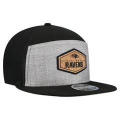 NFL Baltimore Ravens Cork Split Panel 9FIFTY Trucker Snapback Hat