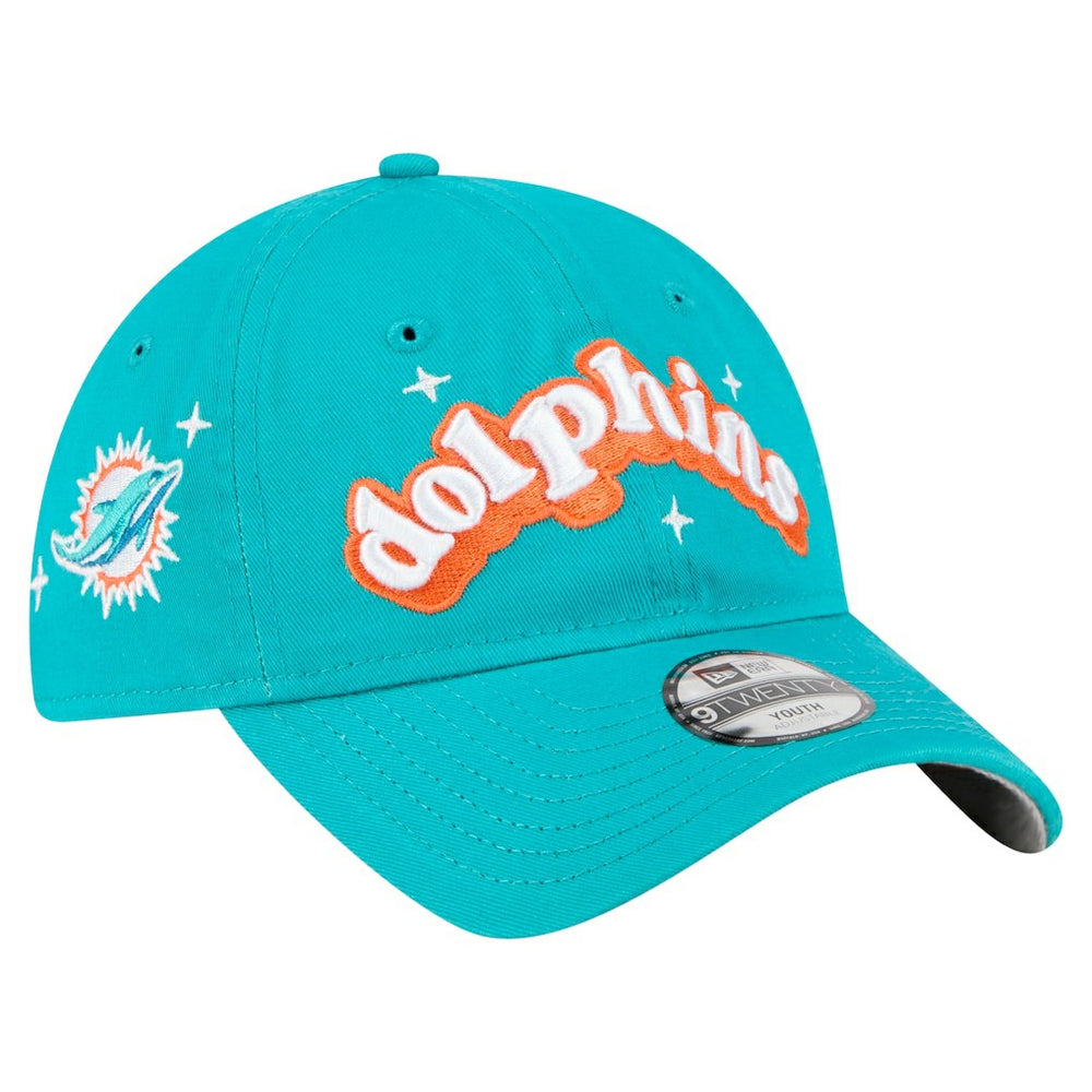 NFL Miami Dolphins Girls Youth Cheer 9TWENTY Adjustable Hat