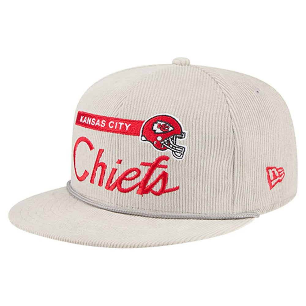 NFL Kansas City Chiefs Cord Rope Corduroy 9FIFTY Snapback Hat