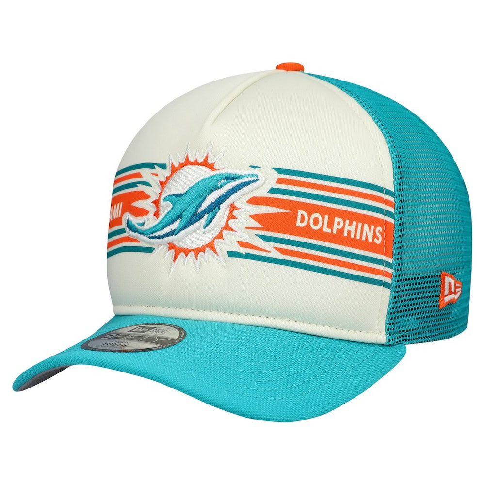 NFL Miami Dolphins Youth Banner 9FIFTY A-Frame Adjustable Trucker Hat