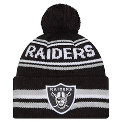 NFL Las Vegas Raiders Youth Classic Cuffed Knit Hat with Pom