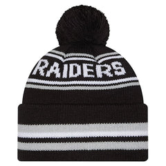 NFL Las Vegas Raiders Youth Classic Cuffed Knit Hat with Pom