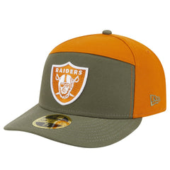 NFL Las Vegas Raiders Two-Tone Color Pack Split Panel 59FIFTY Fitted Hat