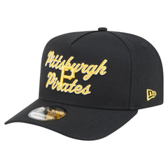 Pittsburgh Pirates Chainstitch 9FIFTY A-Frame Snapback Hat - Black | New Era