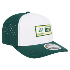 Athletics Established Patch 9SEVENTY Adjustable Hat - White/Green | New Era