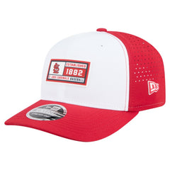 St. Louis Cardinals Established Patch 9SEVENTY Adjustable Hat - White/Red | New Era