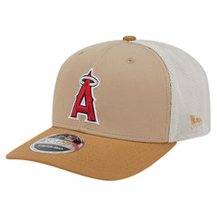 Los Angeles Angels 9SEVENTY Trucker Adjustable Hat - Stone | New Era