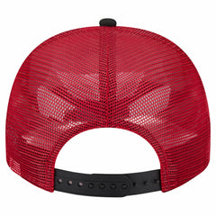 Cincinnati Reds Banner A-Frame 9FIFTY Trucker Snapback Hat - Cream/Red | New Era