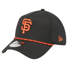 San Francisco Giants 39THIRTY A-Frame Perforated Flex Hat - Black | New Era