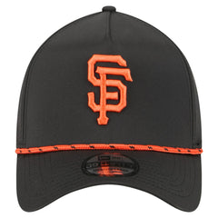 San Francisco Giants 39THIRTY A-Frame Perforated Flex Hat - Black | New Era