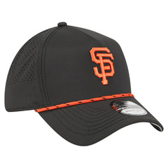 San Francisco Giants 39THIRTY A-Frame Perforated Flex Hat - Black | New Era