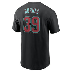 Corbin Burnes Arizona Diamondbacks Fuse Name & Number T-Shirt - Black | Nike