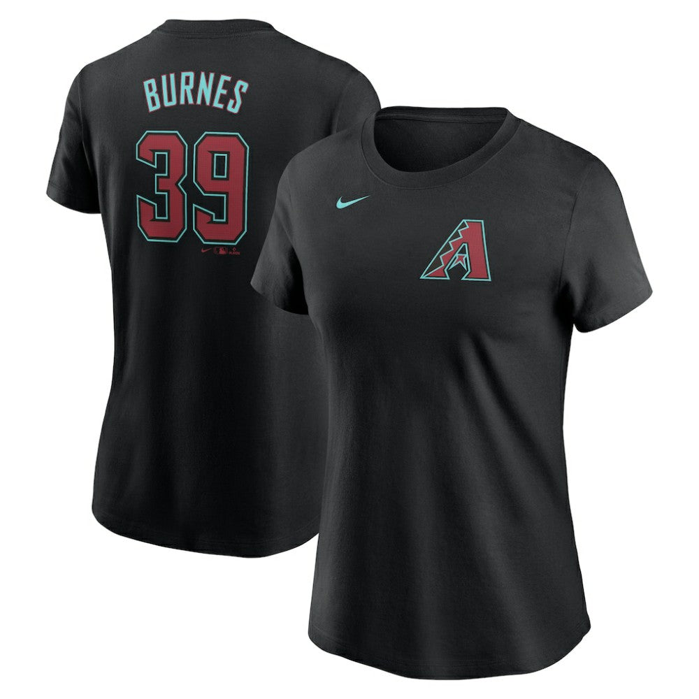 Corbin Burnes Arizona Diamondbacks Women's Fuse Name & Number T-Shirt - Black | Nike