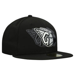 Cleveland Guardians Tri-Hit 59FIFTY Fitted Hat - Black | New Era