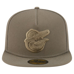 Baltimore Orioles Color Pack A-Frame 59FIFTY Fitted Hat - Olive | New Era