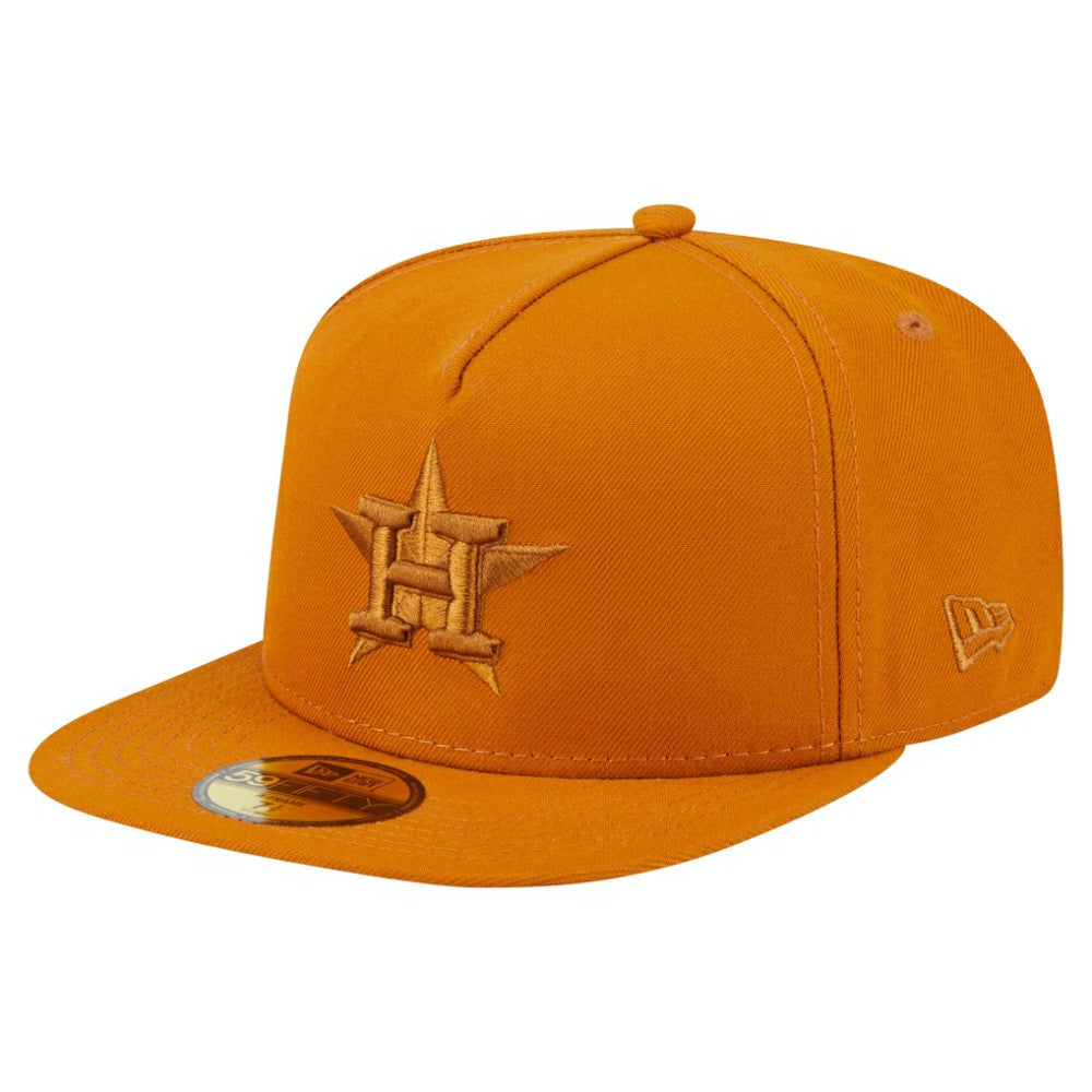 Houston Astros Color Pack A-Frame 59FIFTY Fitted Hat - Orange | New Era